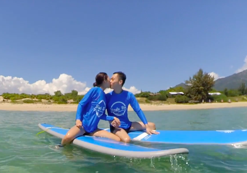 私人1:2冲浪课程 